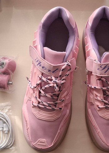 Led Işıklı Patenli Spor Ayakkabı 39 Numara - Görsel 3