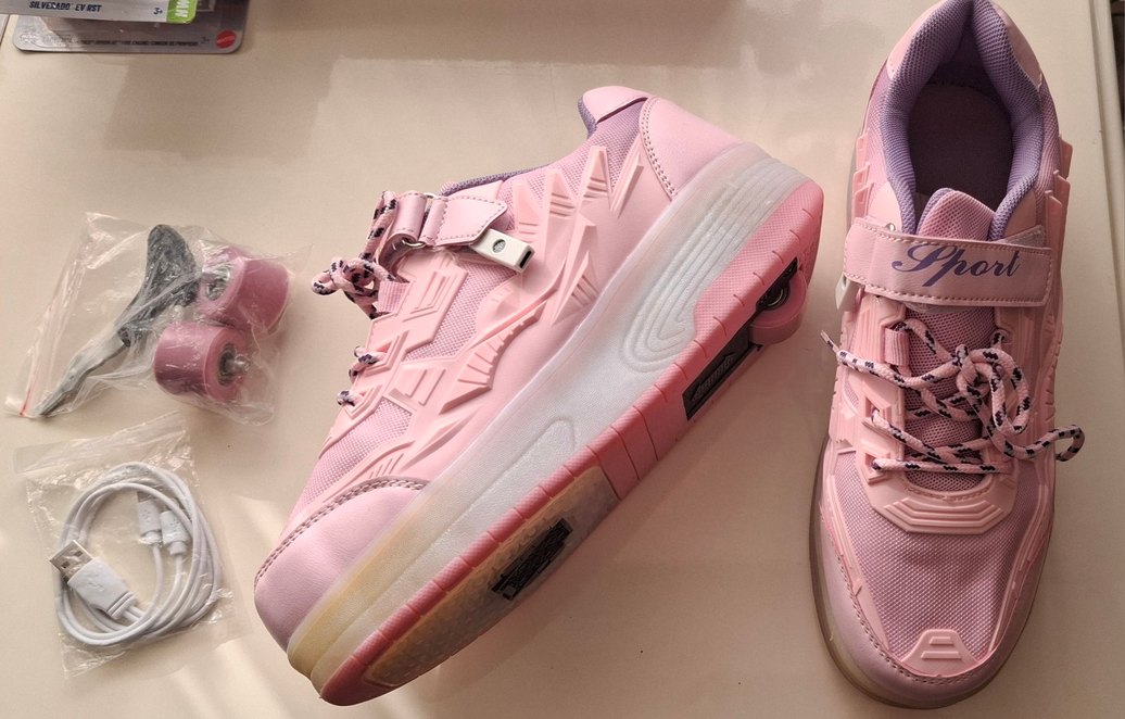 Led Işıklı Patenli Spor Ayakkabı 39 Numara - Görsel 4