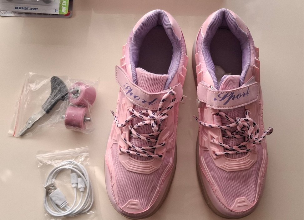 Led Işıklı Patenli Spor Ayakkabı 39 Numara - Görsel 3