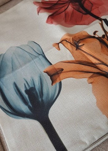 Kirlent Kılıfı 44*44 Keten - Görsel 3