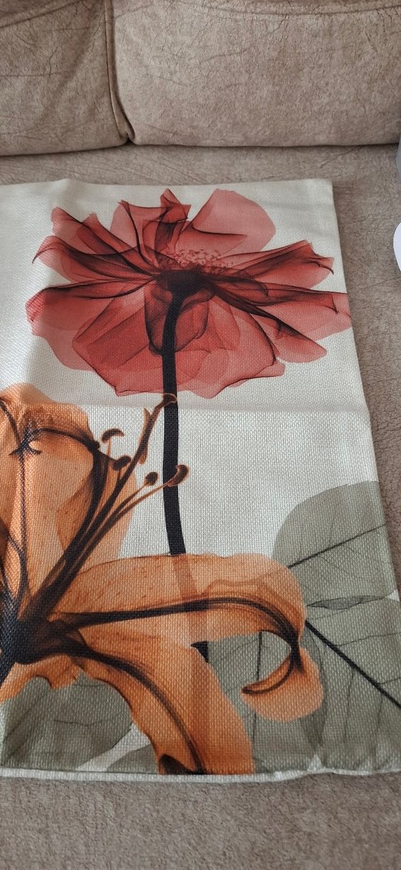 Kirlent Kılıfı 44*44 Keten - Görsel 2