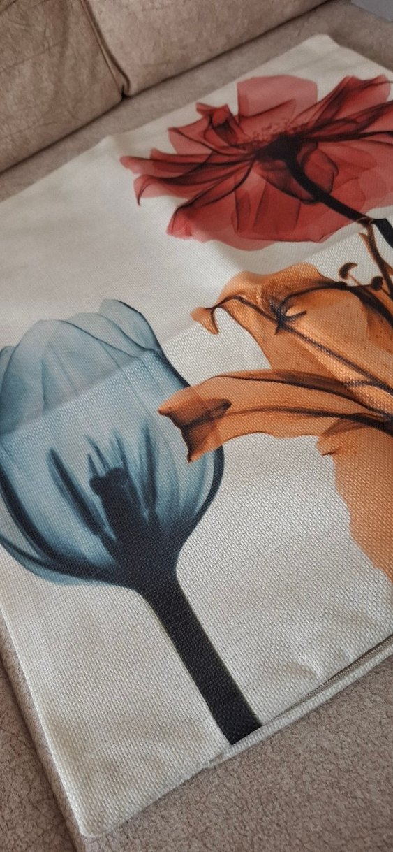 Kirlent Kılıfı 44*44 Keten - Görsel 3