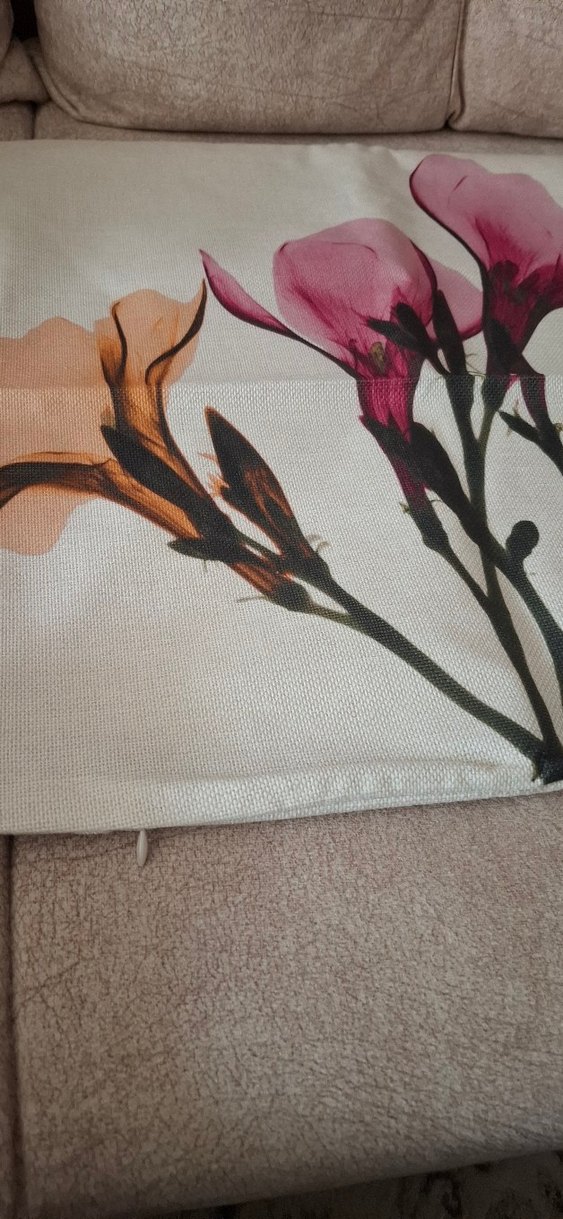 Kirlent Kılıfı 44*44 Keten - Görsel 2