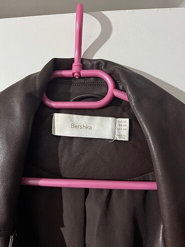 xs Beden Bershka kahverengi deri ceket
