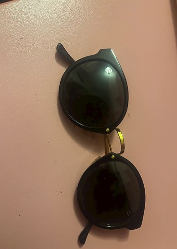 Siyah Parlak Retro Gözlük - Görsel 2