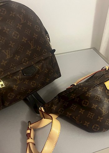 Louis Vuitton Kahverengi Deri Kadın Sırt Çantası bel çantası - Görsel 5