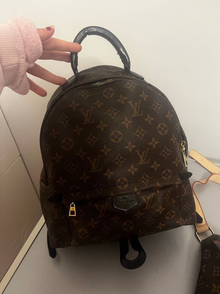 Louis Vuitton Kahverengi Deri Kadın Sırt Çantası bel çantası - Görsel 2