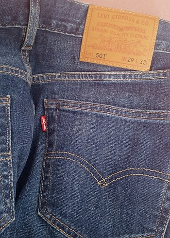 Levis 501 Koyu Mavi Denim Jean