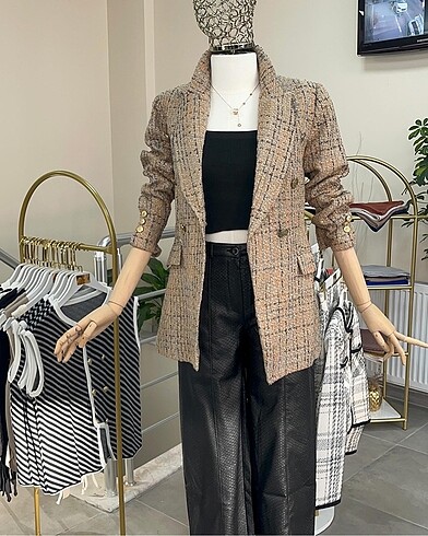 Diğer Blazer chanel kumaş