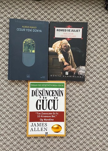 Düşünce Gücü, Cesur Yeni Dünya, Romeo ve Juliet Kitapları