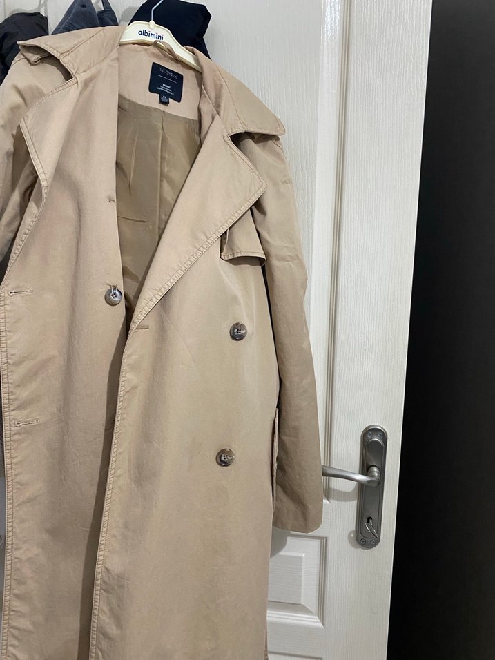 Bej Kadın Trençkot - Görsel 2