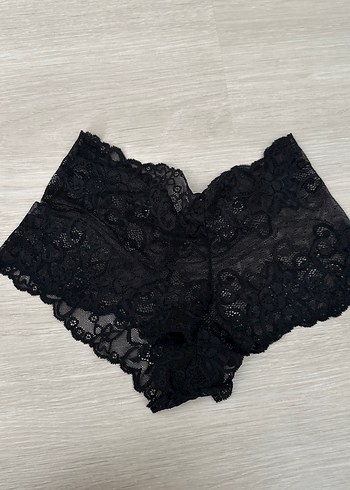 Siyah Mini Dantel Gotik Kadın İç Çamaşırı
