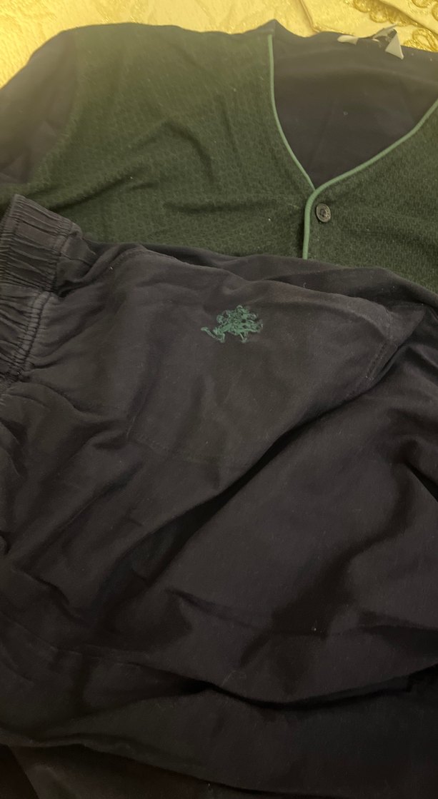 Düğmeli Uzun Kollu Erkek Pijama Takımı - Görsel 4