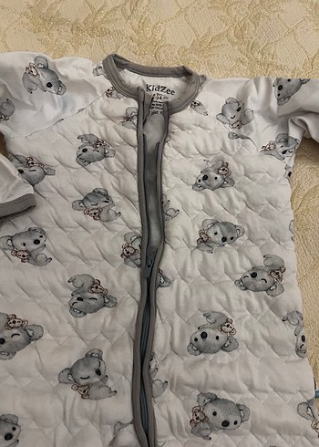Kidzee Gri Desenli Çocuk Uyku Tulumu - Görsel 6