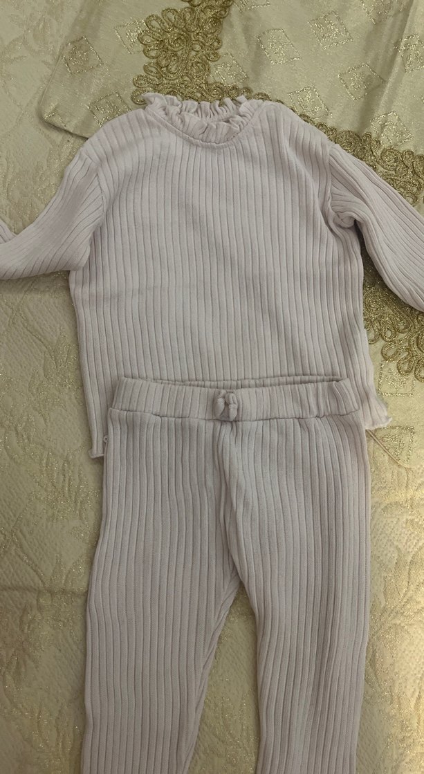 Kız Çocuk Bej Fitilli Balıkçı Yaka Kazak - Görsel 4