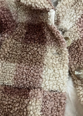 Kahverengi Peluş Bohem Kız Çocuk Ceketi - Görsel 2