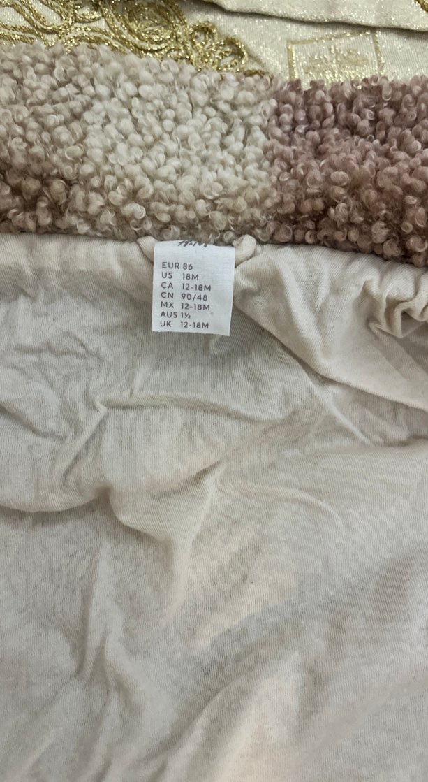 Kahverengi Peluş Bohem Kız Çocuk Ceketi - Görsel 3