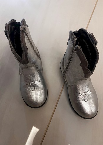 Zara Kız Çocuk Deri Tokalı Kovboy Botu - Görsel 5