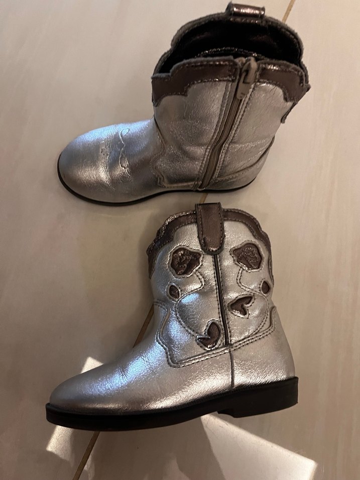 Zara Kız Çocuk Deri Tokalı Kovboy Botu - Görsel 2