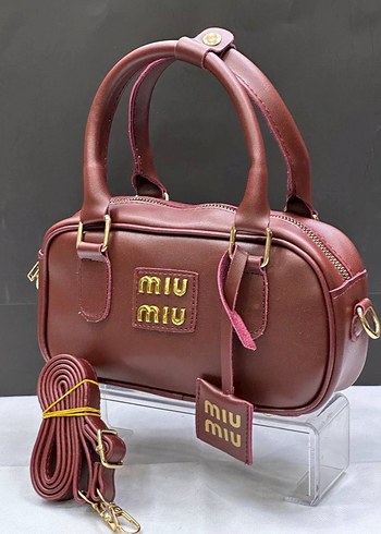  Beden Miu Miu Beyaz Deri Kadın Çanta