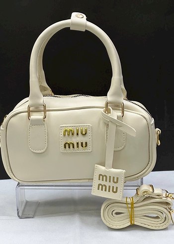 Miu Miu Beyaz Deri Kadın Çanta - Görsel 4