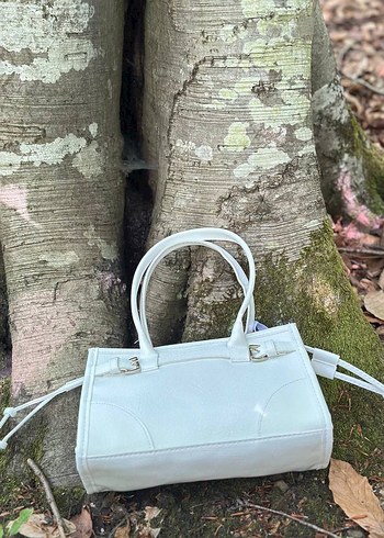 Pembe Tokalı Deri Kadın El Çantası - Görsel 7