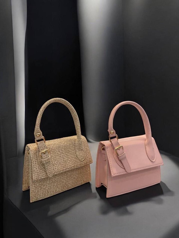 Sarı Deri Kadın Askılı Çanta - Görsel 2