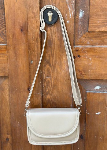 Bej Renkli Modern Klasik Deri Kadın Çanta - Görsel 5