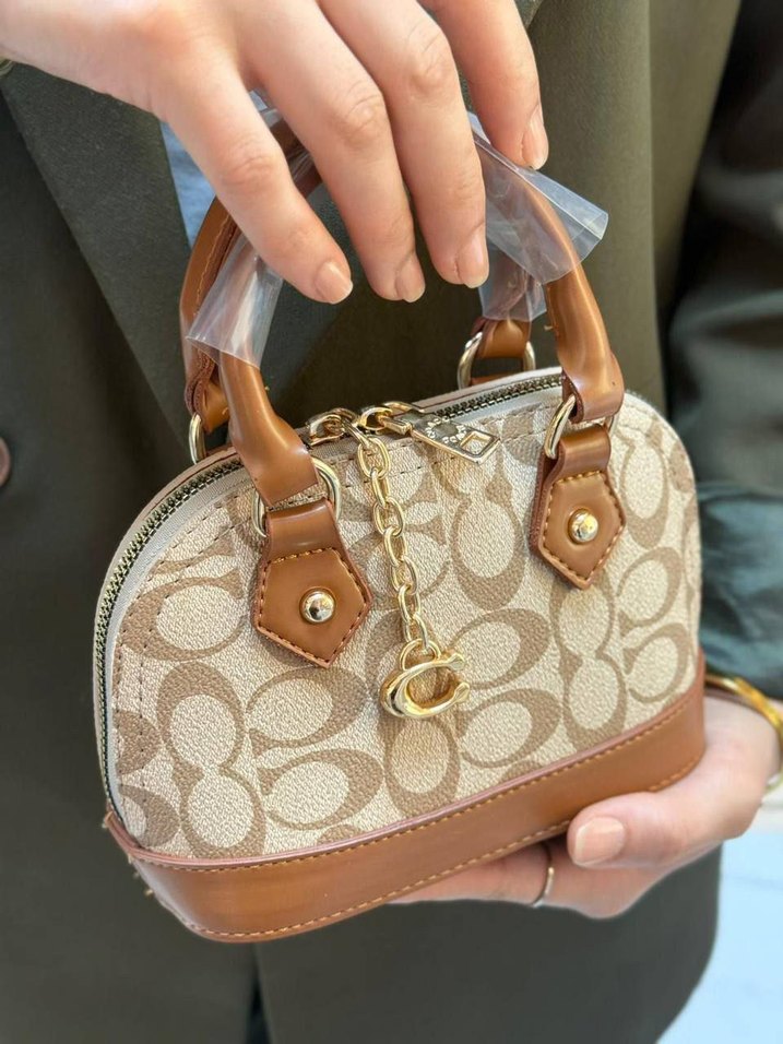 Zincir Detaylı Siyah Deri Kadın El Çantası - Görsel 3