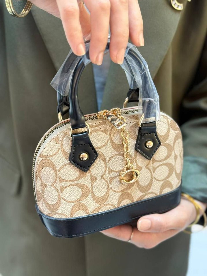 Zincir Detaylı Siyah Deri Kadın El Çantası - Görsel 5