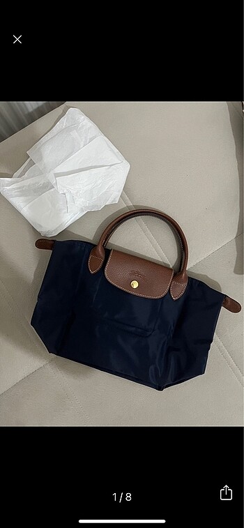 Longchamp Small Kısa Saplı Lacivert
