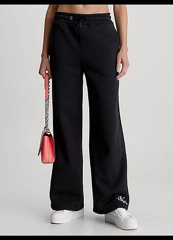 Calvin Klein Palazzo model şardonlu alt eşofman