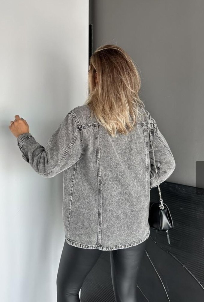 Beymen Taş Detaylı Kot Ceket - Görsel 4