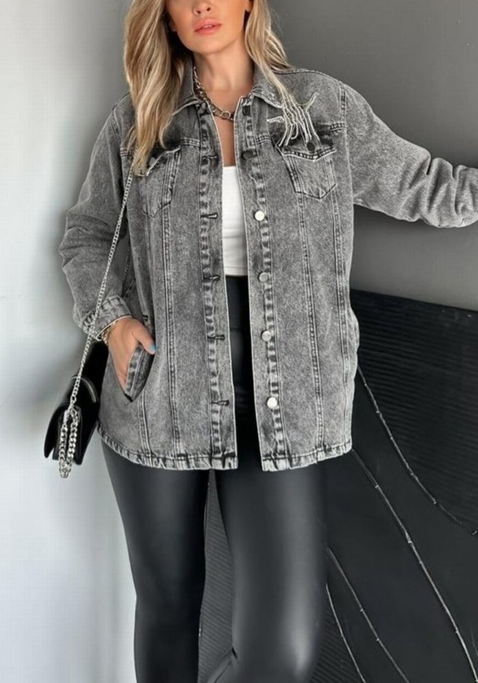 Beymen Taş Detaylı Kot Ceket - Görsel 5