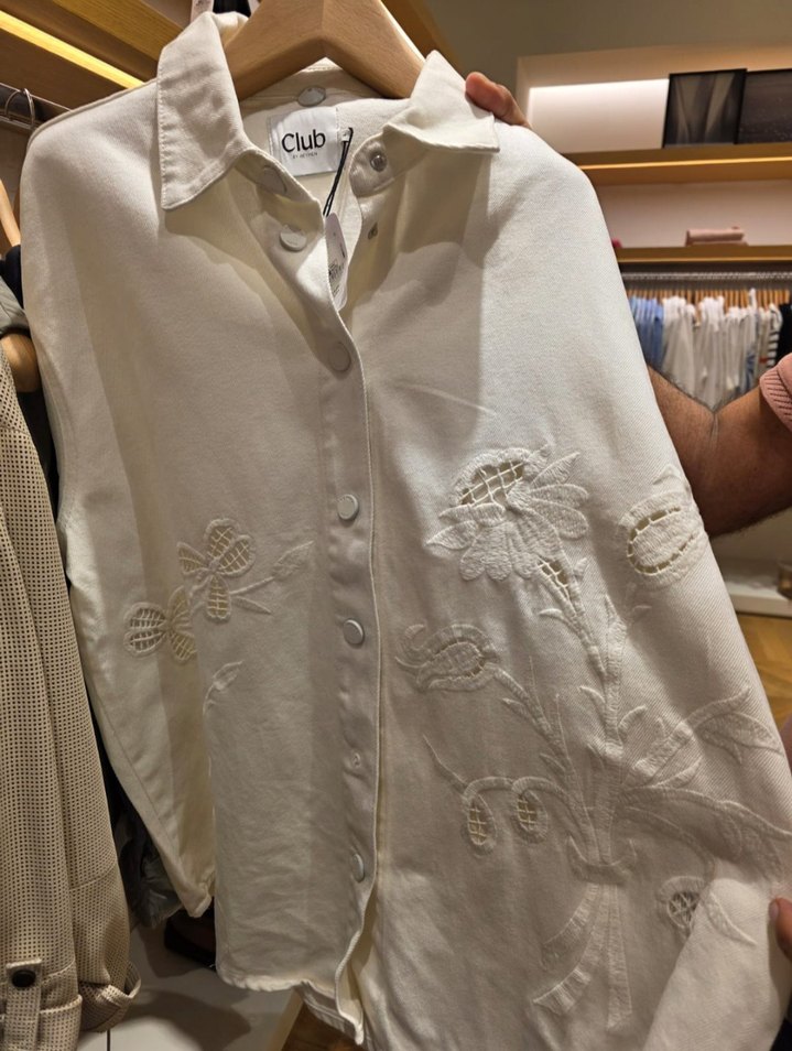 Beymen Delik İş Detaylı Kot Gömlek - Görsel 2