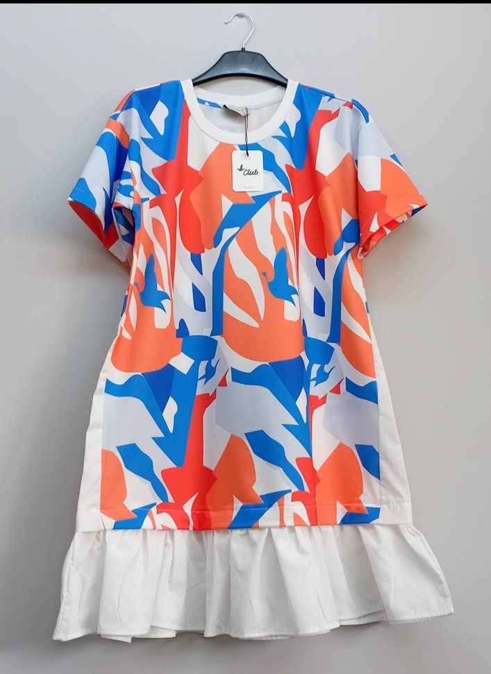 Beymen Renkli Baskılı Kısa Kollu Mini Elbise - Görsel 2