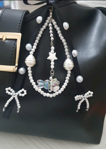 Bershka İnci Bunny (Tavşan) Charm Çanta Süsü Anahtarlık