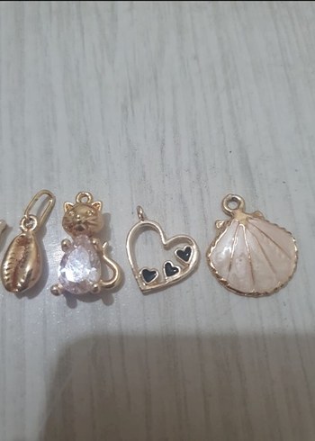 5'li Gold Kolye Ucu - Görsel 3