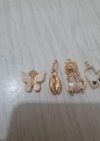 5'li Gold Kolye Ucu - Görsel 2