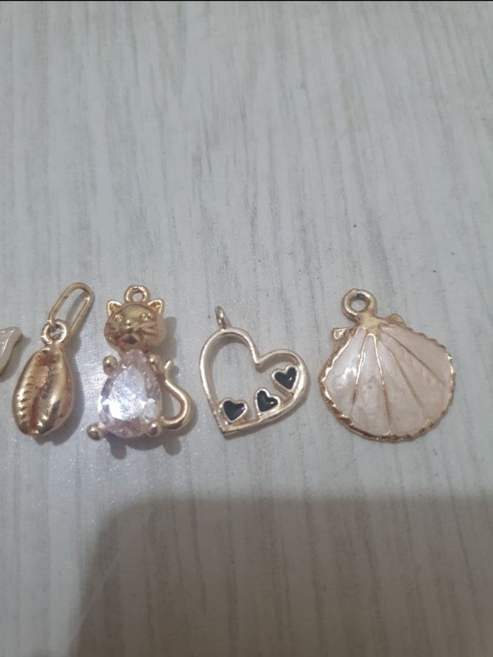 5'li Gold Kolye Ucu - Görsel 3