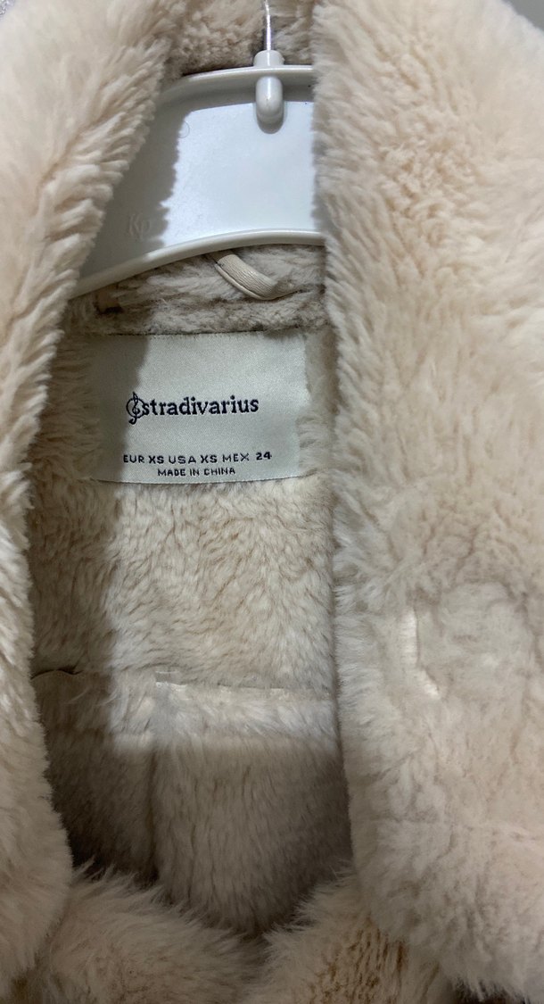 Kürklü Bej Deri Kadın Ceket - Görsel 3