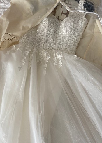 V Yaka A Kesim Gelinlik - Görsel 6