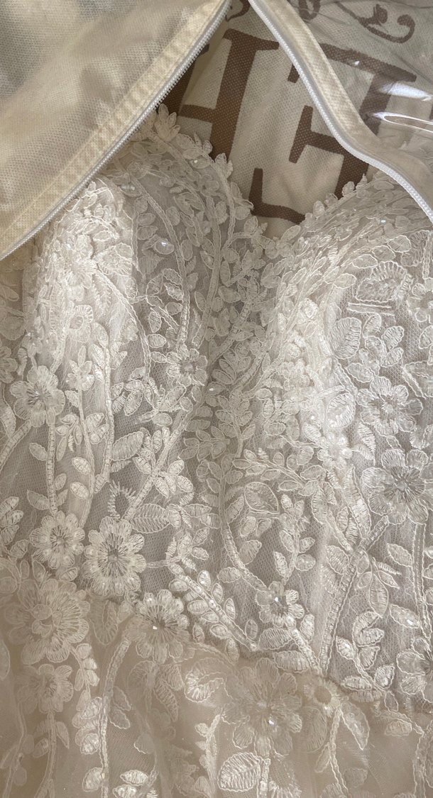 V Yaka A Kesim Gelinlik - Görsel 4