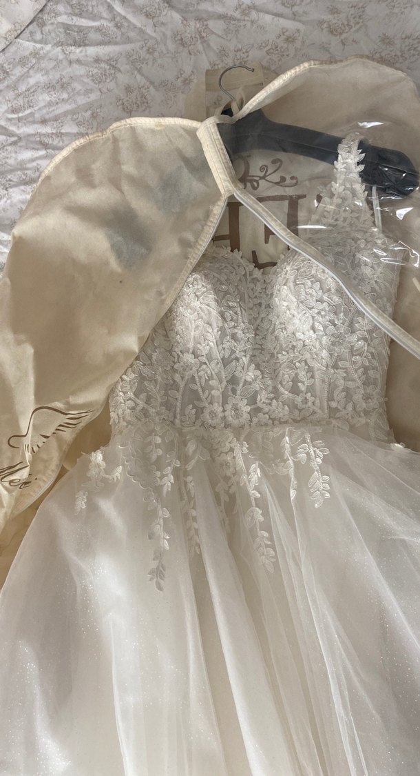 V Yaka A Kesim Gelinlik - Görsel 3