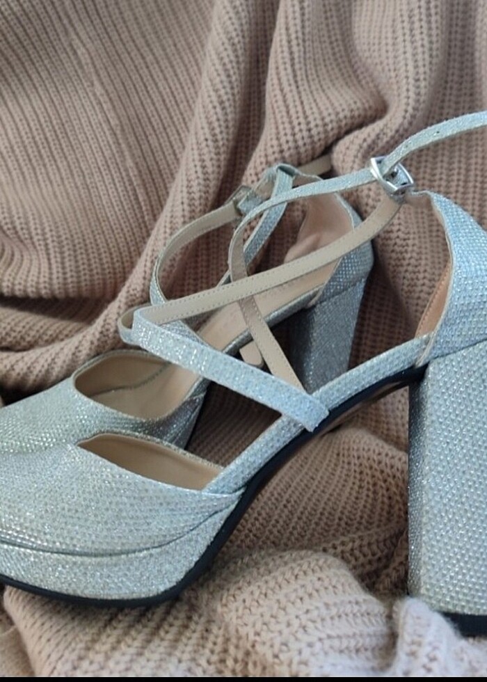 Gelinlik nisanlık Topuklu ayakkabı,  - Görsel 2