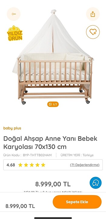 Ahşap beşik