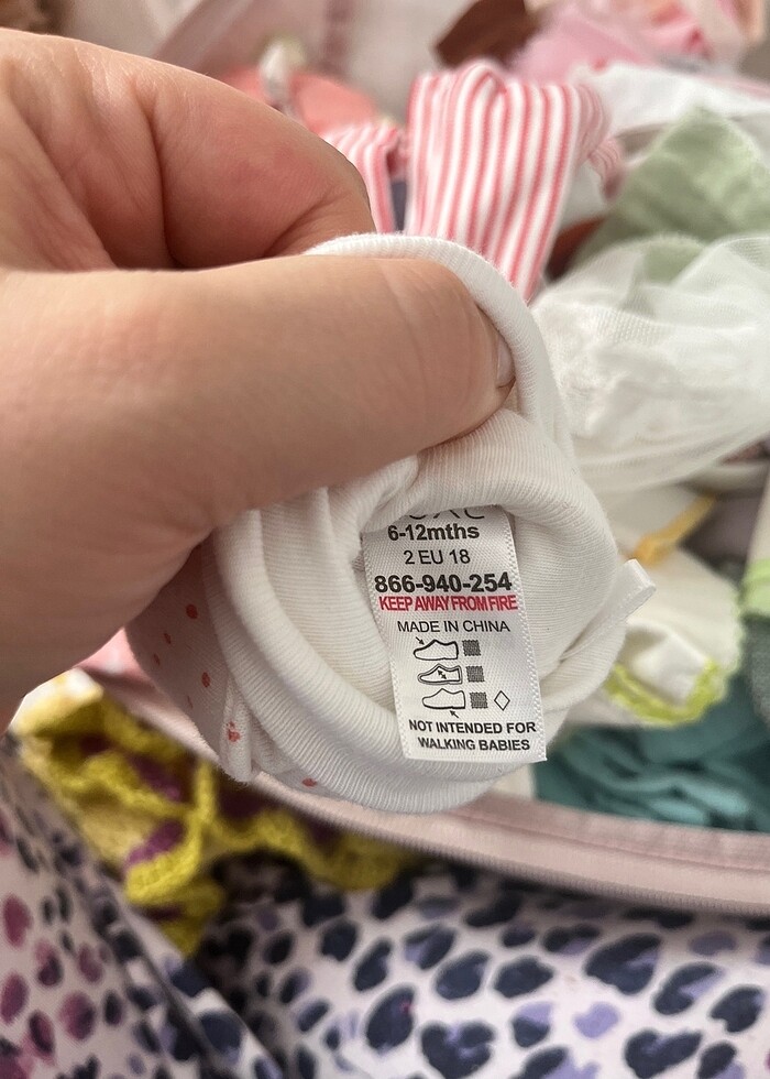 Next baby 6-12 ay bebek panduf 17-18 numara - Görsel 4