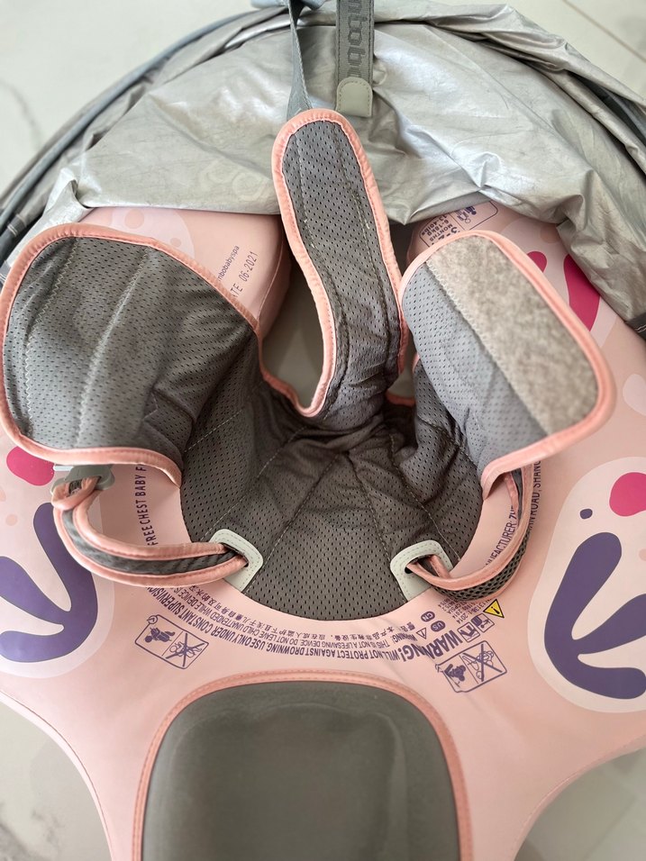 Mambobaby Bebek UV Korumalı Emniyet Kilitli Yüzme Simidi - Görsel 5