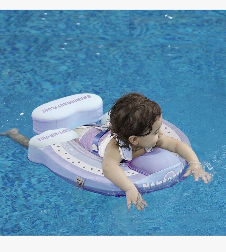 Mambobaby Bebek UV Korumalı Emniyet Kilitli Yüzme Simidi - Görsel 2