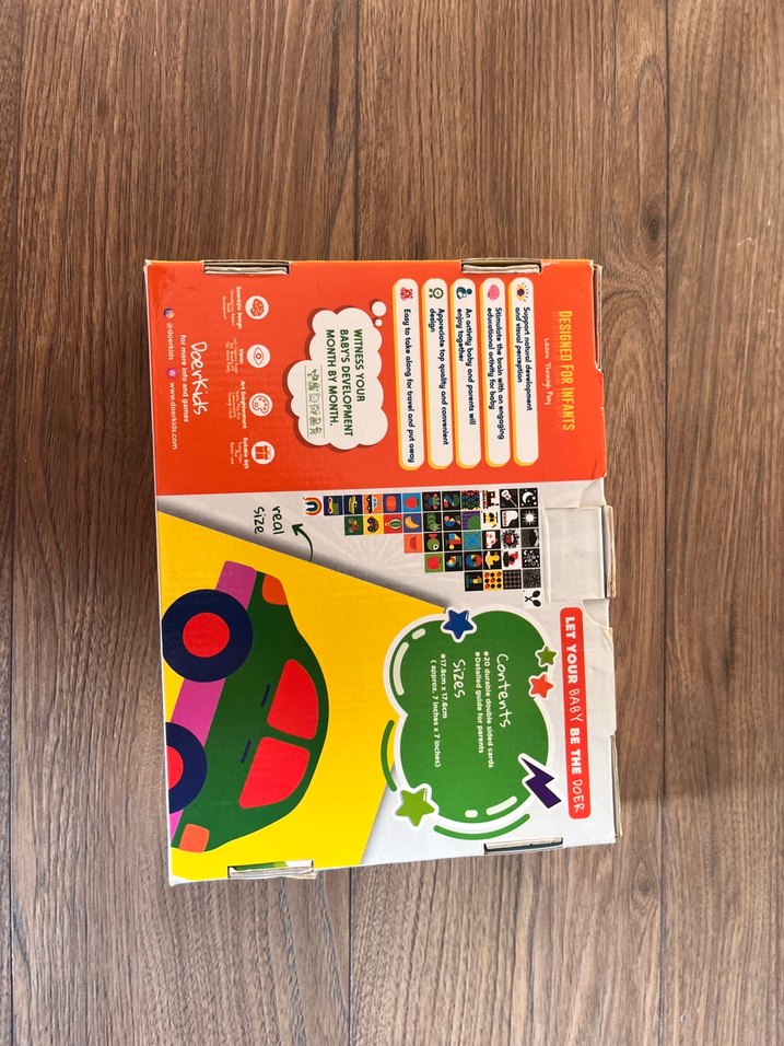 Doerkids Çok Renkli Bebek Görsel Uyarıcı Kartlar - Görsel 5